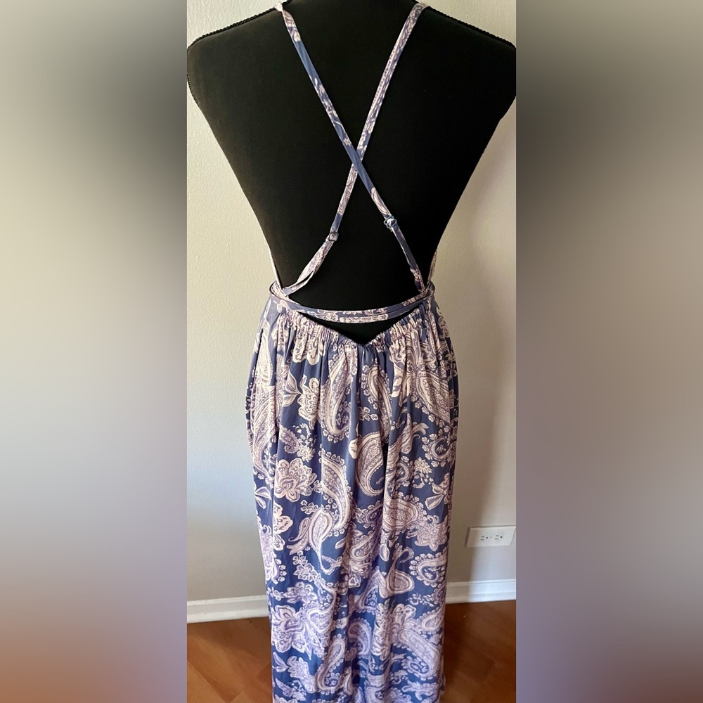 Never Worn/Maxi Dress With High Split - image 2